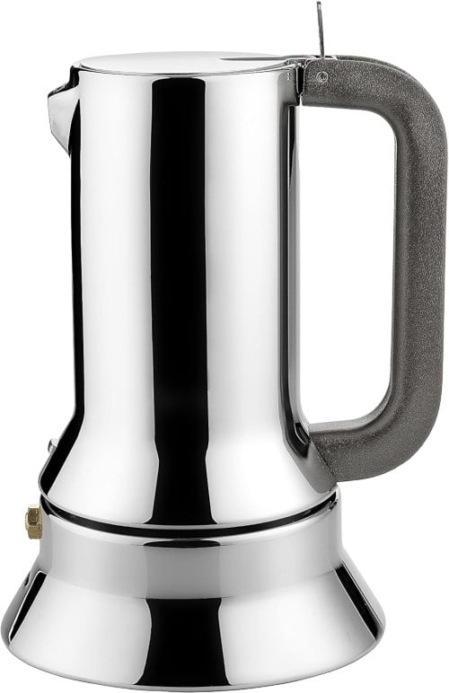 Alessi 9090-3 Stove Top Espresso 3 Cup Coffee Maker in 18-10 Stainless Steel Mirror Polished With Magnetic