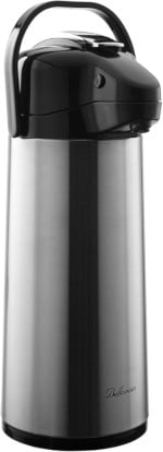 Bellemain 2.2 Liter Airpot Coffee Dispenser with Pump, Stainless Steel Vacuum Insulated