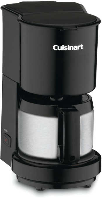 Cuisinart DCC-450BK 4-Cup Coffeemaker with Stainless-Steel Carafe