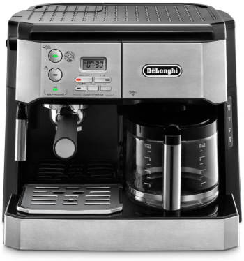 DeLonghi BCO430 Combination Pump Espresso and 10-Cup Drip Coffee Machine with Frothing Wand